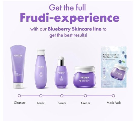 بكج العنايه بالبشرة بالتوت الازرق من فروديا ( للبشرة الجافة ) FRUDIA